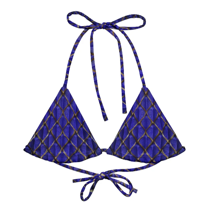 High - waisted bikini for a retro and tummy - flattering lookSaphira Recycled String Bikini Top