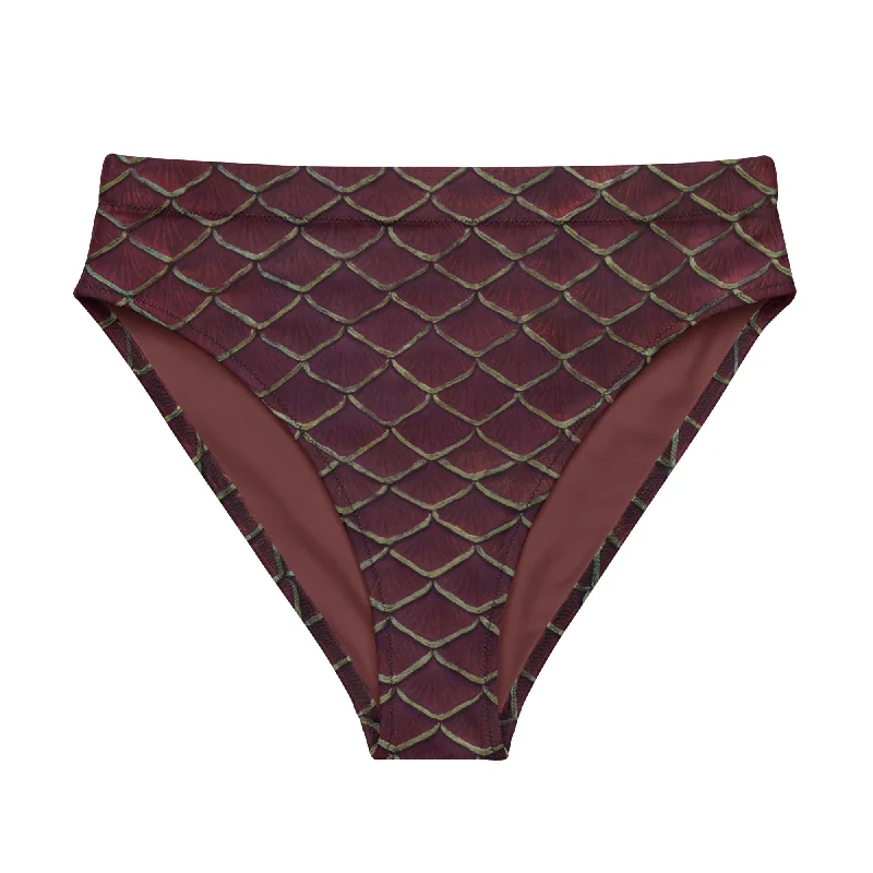 Lace - trimmed bikini for an elegant and romantic touchYule Tide Recycled High-Waisted Bikini Bottom