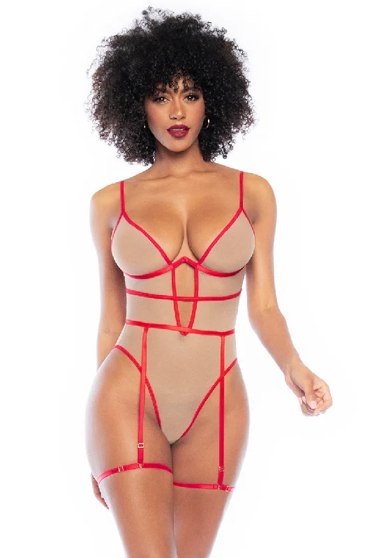 Thermal Bodysuits for Extra Warmth in WinterLuvete Mesh Bodysuit with Suspenders