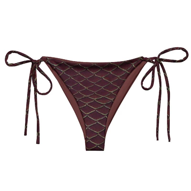 High - waisted bikini for a retro and tummy - flattering lookYule Tide Recycled String Bikini Bottom