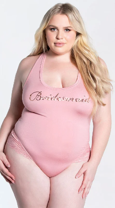 Lace Bodysuits for a Sexy and Elegant Bedroom LookPlus Size Blushing Bridesmaid Bodysuit