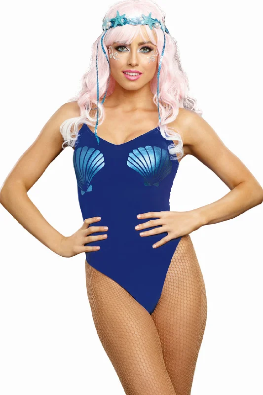 Button - Front Bodysuits with a Classic and Timeless AppealMystic Blue Mermaid Bodysuit