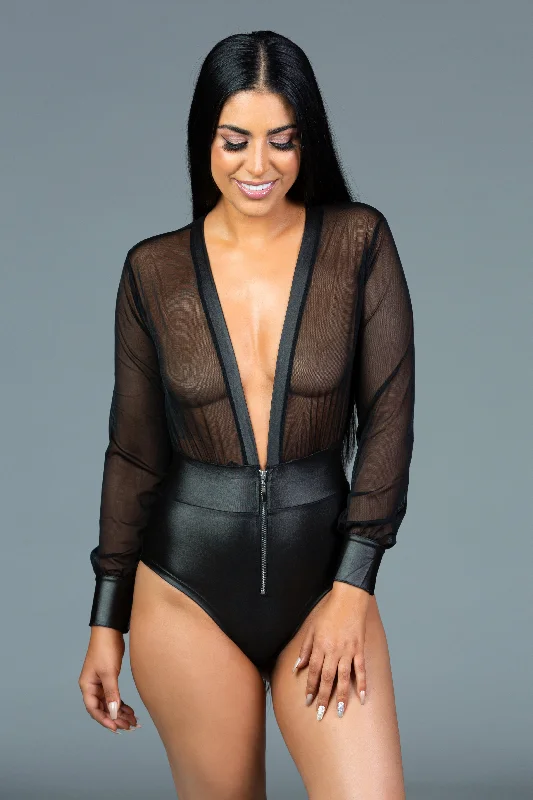 Metallic Bodysuits for a Glitzy and Glamorous Night OutShadow Chic Teddy & Bodysuit