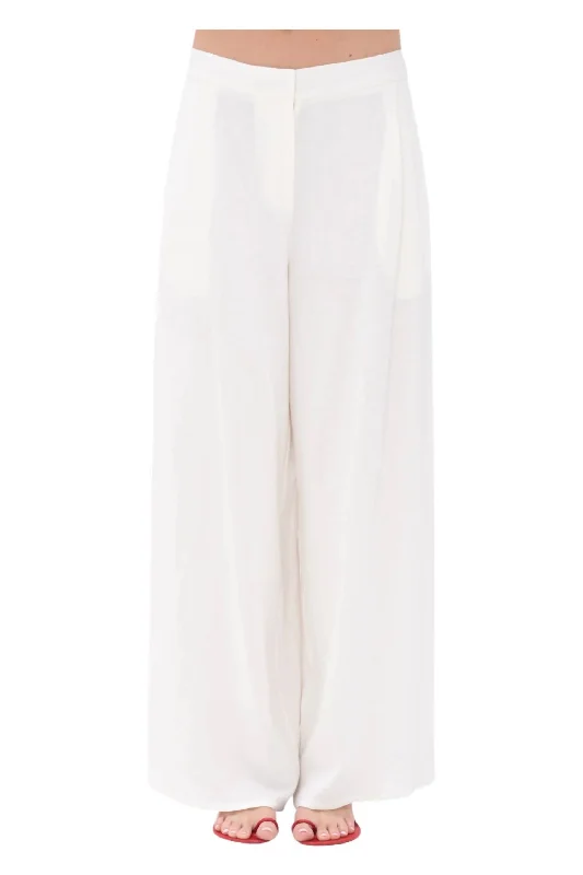 Full Pants In Bianco Ottico