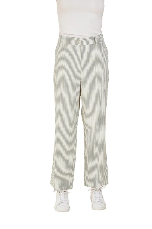 Seersucker Pant In Blue/white