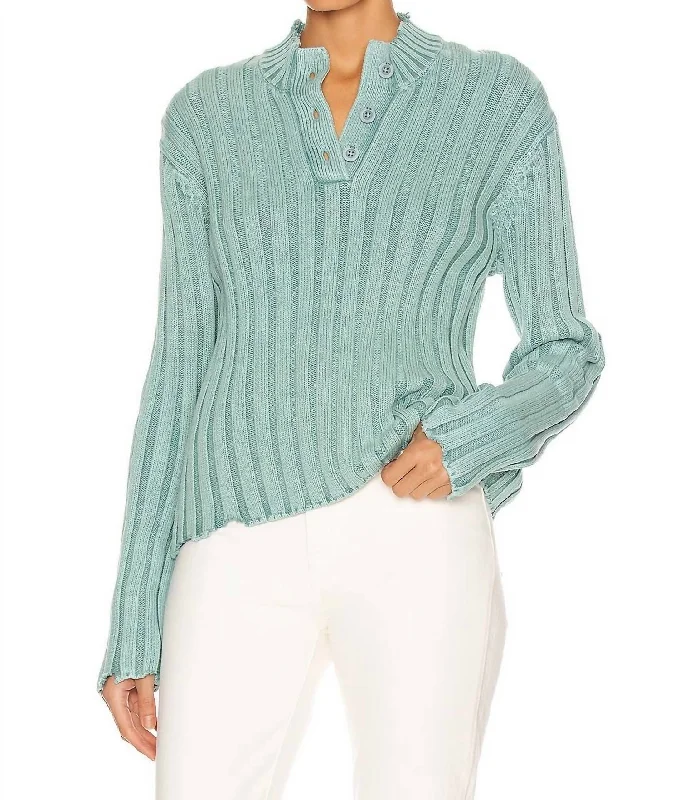 Sequin - Embellished Women Sweater for Special OccasionsAbigail Polo Sweater In Acid Mint