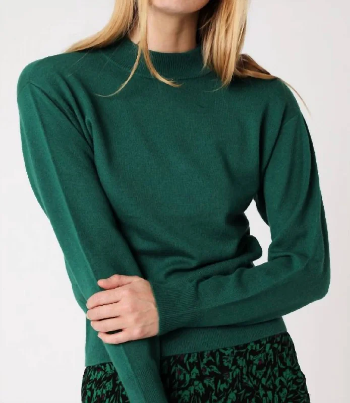 Organic Cotton Women Sweater for an Eco - Friendly ChoiceAri Sweater In Hunter Green