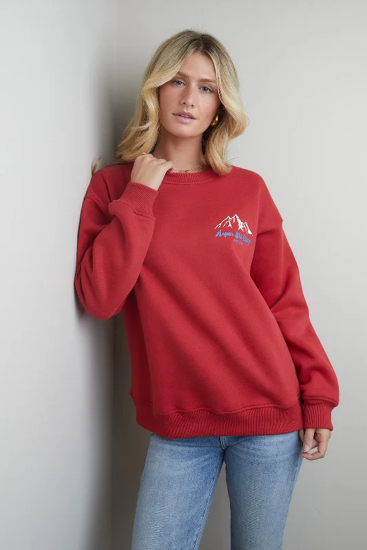 Striped Women Sweater with a Timeless PatternAspen Ski Camp Sweatshirt