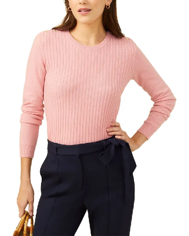 Mock - Neck Women Sweater for a Modern TwistJ.McLaughlin Seaspray Cashmere Sweater