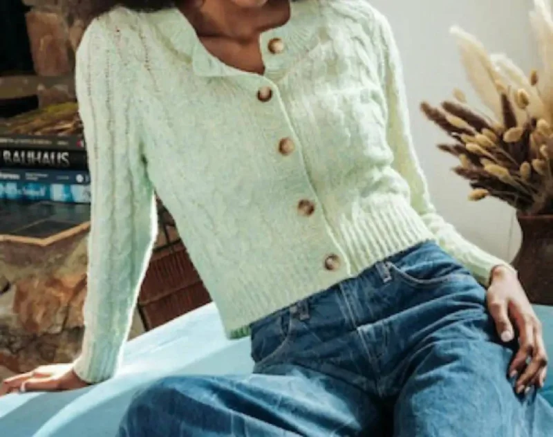 Long - Sleeve Women Sweater with Ribbed CuffsKarlina Sweater In Meadow