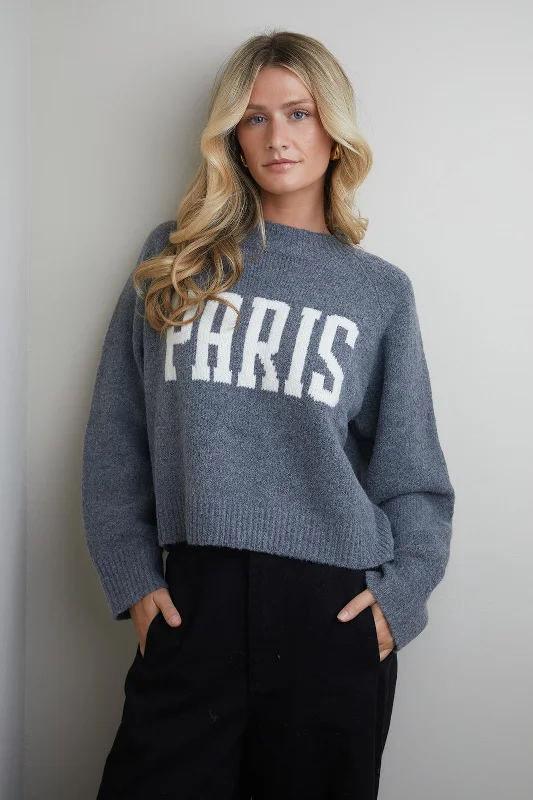 Plus - Size Women Sweater with a Flattering FitParis Sweater Top