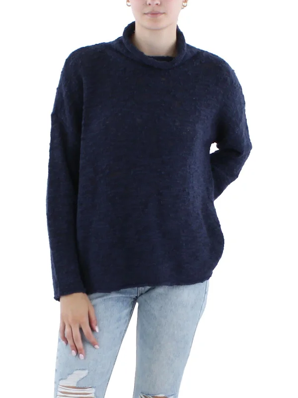 Plus - Size Women Sweater with a Flattering FitWomens Wool Blend Wool Turtleneck Sweater