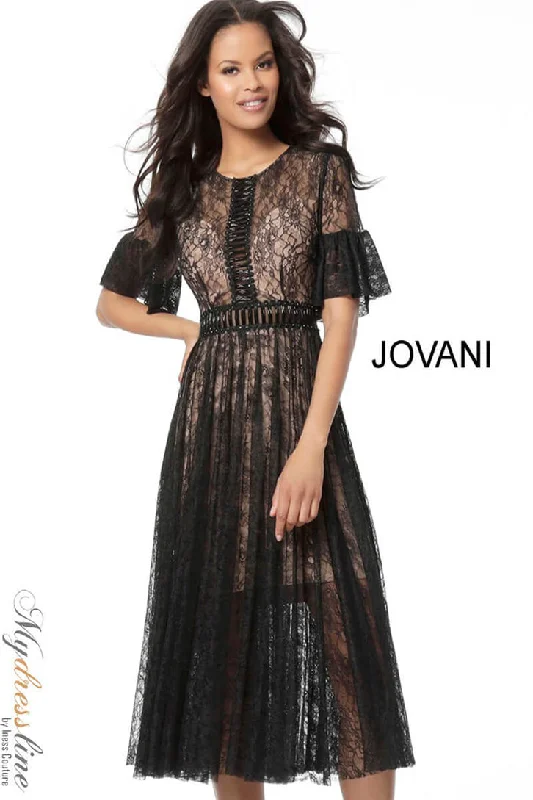 Printed Abstract Women Dress for a Modern and Artistic AppealJovani M60966