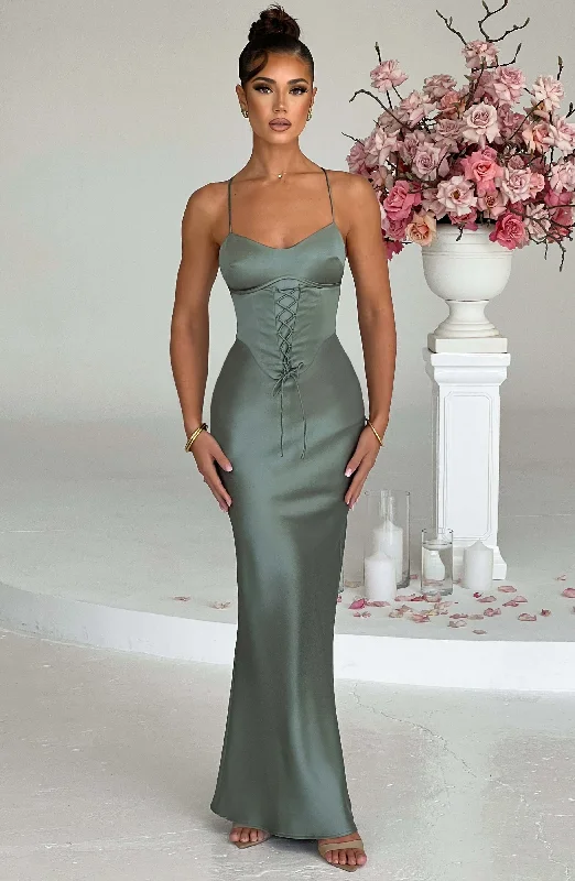 Empire Waist Women Dress to Accentuate the Bust and Conceal the WaistLillia Maxi Dress - Sage