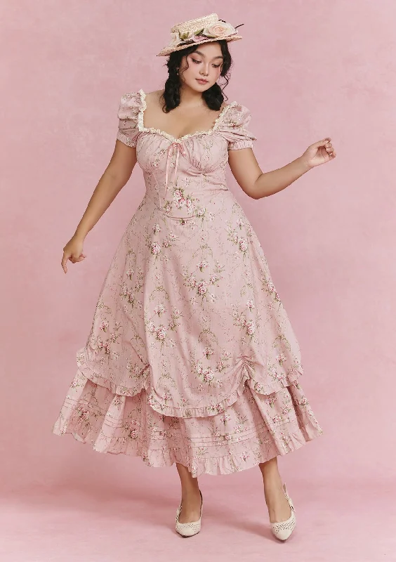 Ball Gown Women Dress with a Full Skirt for a Princess - like LookCurve & Plus Rosa Rubus Story Corset Dress