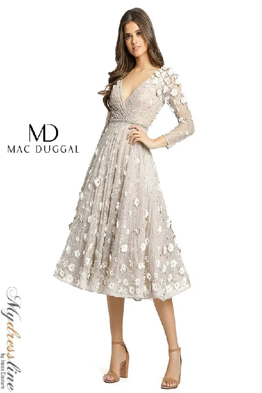 Pleated Women Dress with a Timeless and Elegant TextureMac Duggal 67387