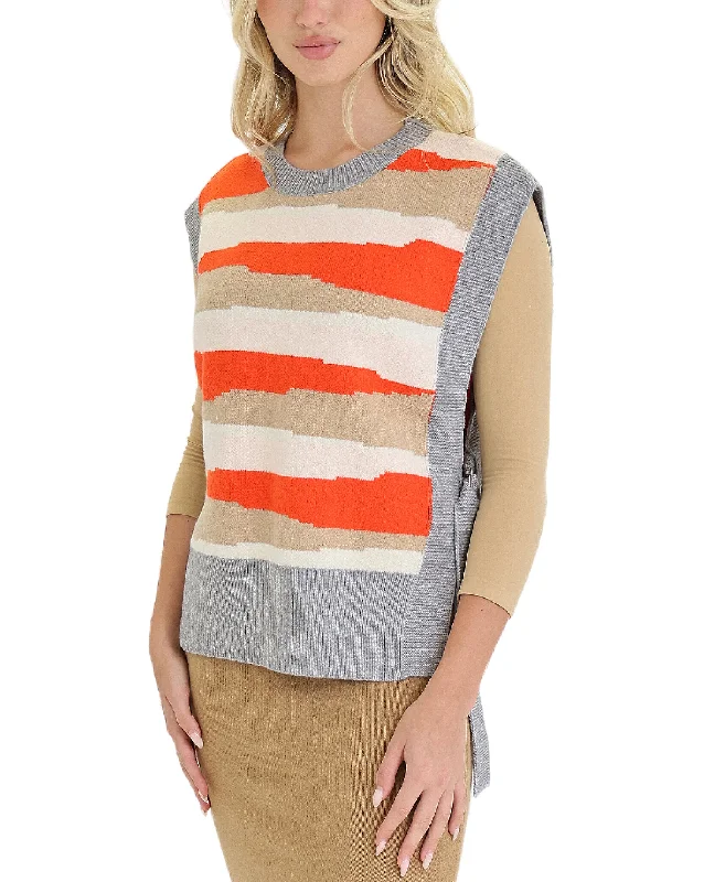 Hand - Knitted Women Sweater with Artisanal CharmHalf Sweater