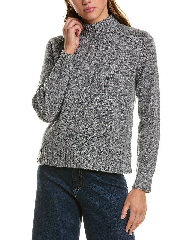 Color - Blocked Women Sweater for a Bold Fashion StatementHannah Rose Turtleneck Wool & Cashmere-Blend Sweater