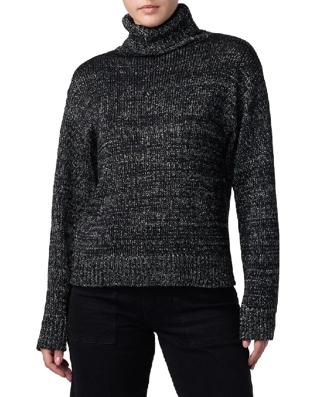 Cropped Women Sweater to Pair with High - Waisted BottomsJOE'S Jeans Lurex Sweater