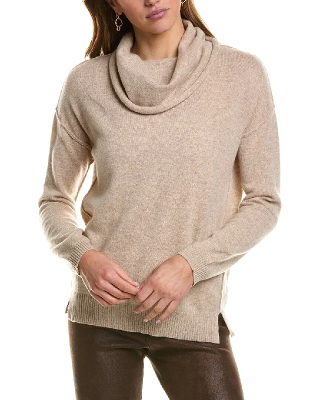 Lightweight Women Sweater for Spring and FallKier + J Turtleneck Cashmere Sweater