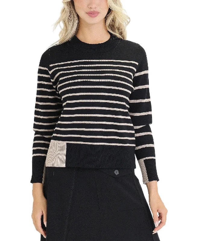 Sequin - Embellished Women Sweater for Special OccasionsStriped Sweater