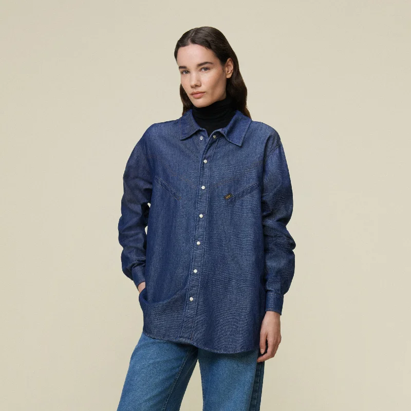 Dark - wash women jeans for a sophisticated and slimming effectBandida Rinse Winter - Western Shirt