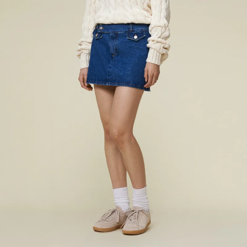 Acid - wash women jeans with a retro finishMadelyn Jackson Stonewash - Mini Skirt