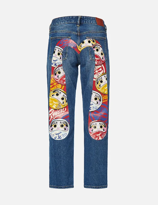 Acid - wash women jeans with a retro finishDaruma Daicock Boyfriend Jeans