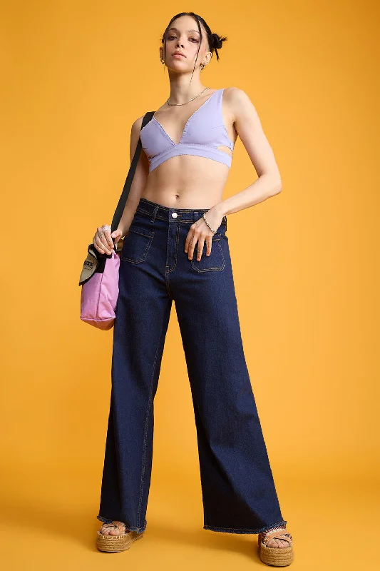 Mom jeans for a nostalgic and casual lookMarine Fit Raw Indigo Denims