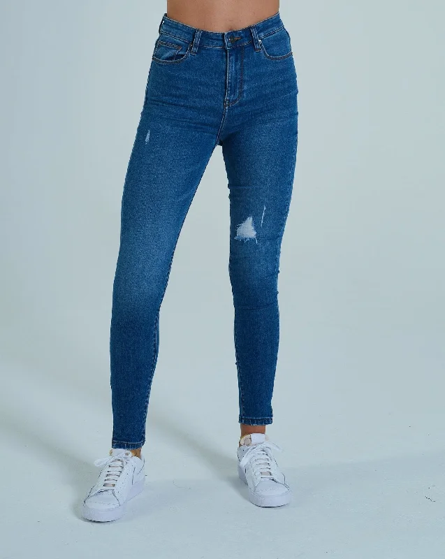 Skinny women jeans with a form - fitting designEmery HR Skinny Blue