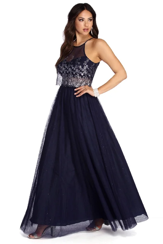 Shift Women Dress with a Simple and Classic Design for Everyday WearCarmen Glitter Ball Gown