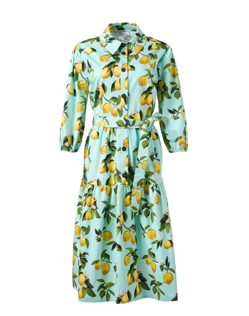 Off - the - Shoulder Women Dress for a Romantic and Feminine LookCassie Lemon Print Dress