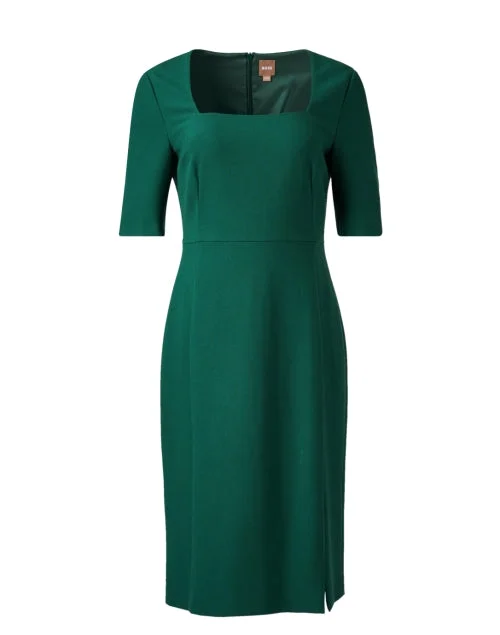 Mermaid - Style Women Dress with a Fitted Silhouette for Special OccasionsDoneba Green Sheath Dress