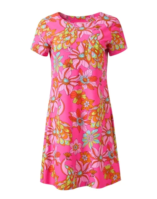 Wrap - Style Women Dress with Adjustable Fit for All Body TypesElla Pink Floral Print Dress