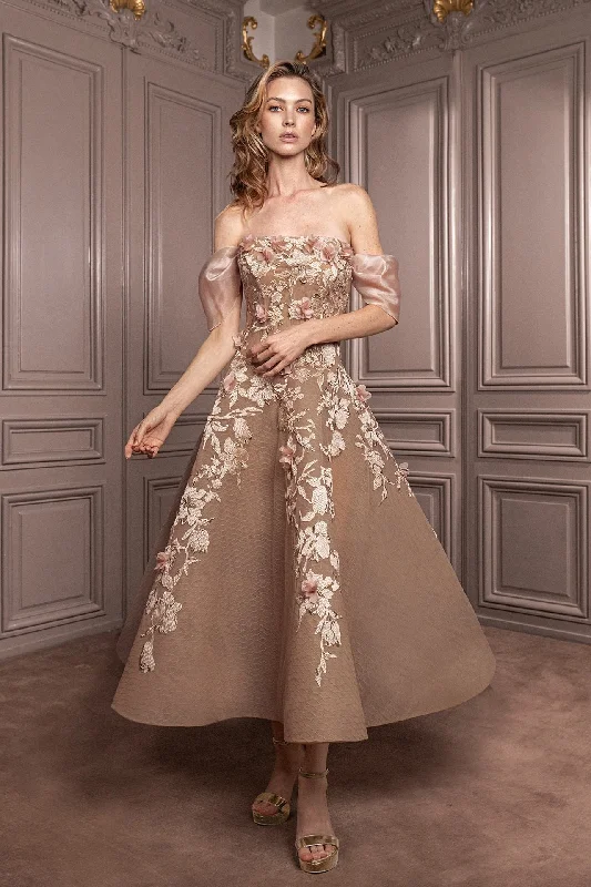 Off - the - Shoulder Women Dress for a Romantic and Feminine LookGatti Nolli GA7079