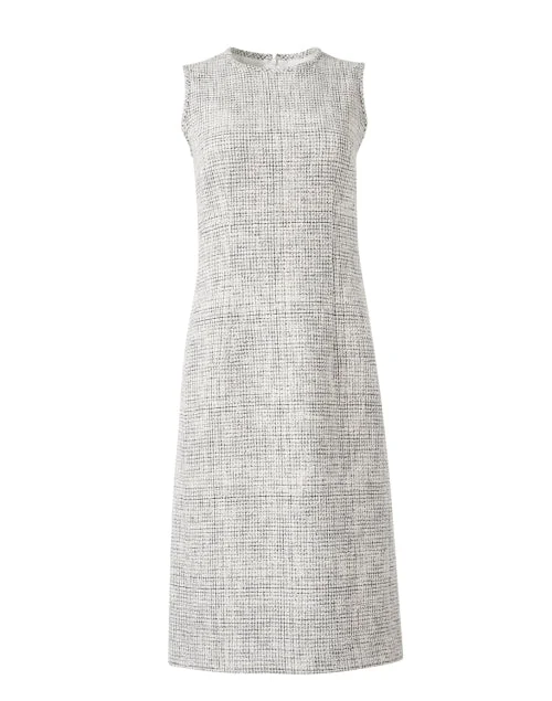 Long - Sleeve Women Dress in Velvet for a Luxurious Winter LookHarpson Cloud Grey Tweed Dress