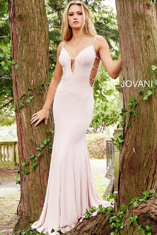 Sleeveless Women Dress in Bright Colors for Summer PartiesJovani 57295 Long Sexy Formal Prom Dress