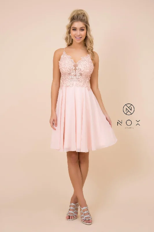 Lace - Embellished Women Dress for an Elegant and Sophisticated AppearanceShort Prom Formal Homecoming Dress