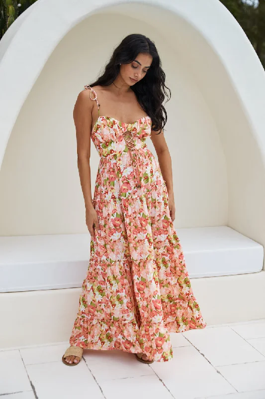 Off - the - Shoulder Women Dress for a Romantic and Feminine LookRaspberry Lemonade Maxi Dress Pink