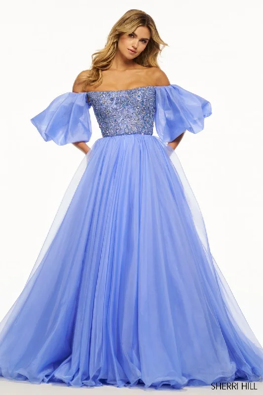 Sheath Women Dress with a Tailored Fit for a Professional LookSherri Hill Organza Ball Gown Prom Dress 56052