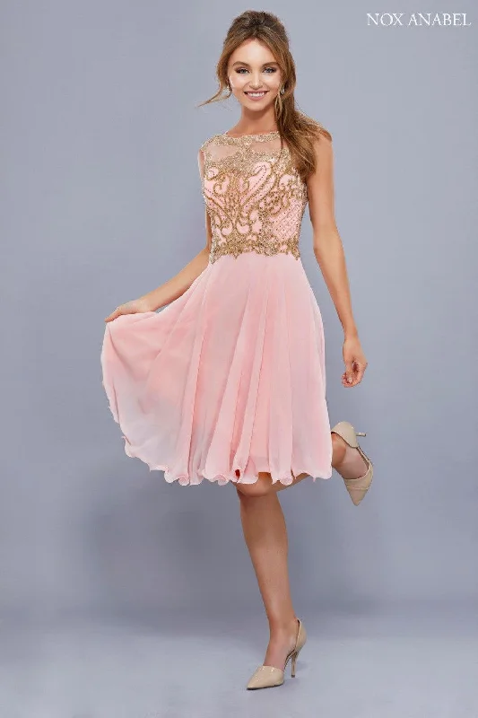 Off - the - Shoulder Women Dress for a Romantic and Feminine LookShort Formal Prom Homecoming Dress