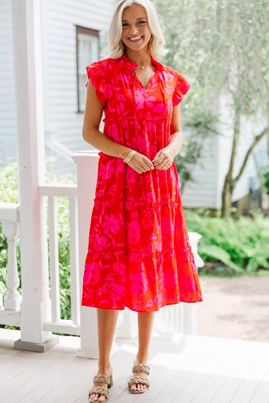 Little Black Women Dress with Sequins for a Glamorous Night OutShow You Off Red Floral Midi Dress