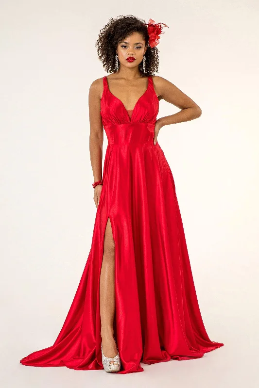 Wrap - Style Women Dress with Adjustable Fit for All Body TypesSleeveless Red Long Prom Dress Sale