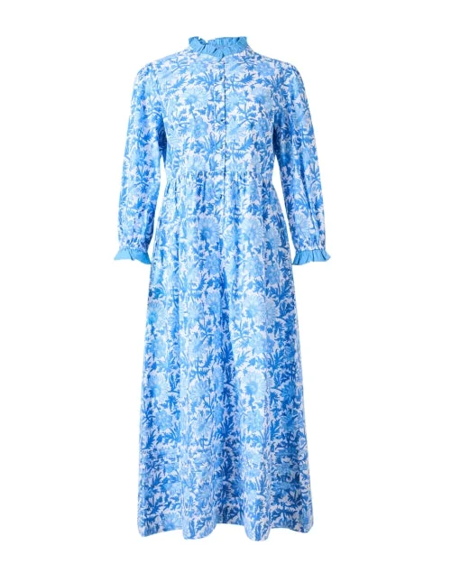 Sheath Women Dress with a Tailored Fit for a Professional LookTilly Blue Floral Dress