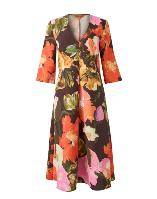 Maxi Women Dress with Floral Print for a Bohemian VibeVic Floral Print Dress