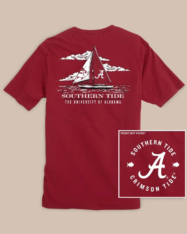 Floral Print Women T Shirt for a Feminine TouchAlabama Crimson Tide Skipjack Sailing T-Shirt