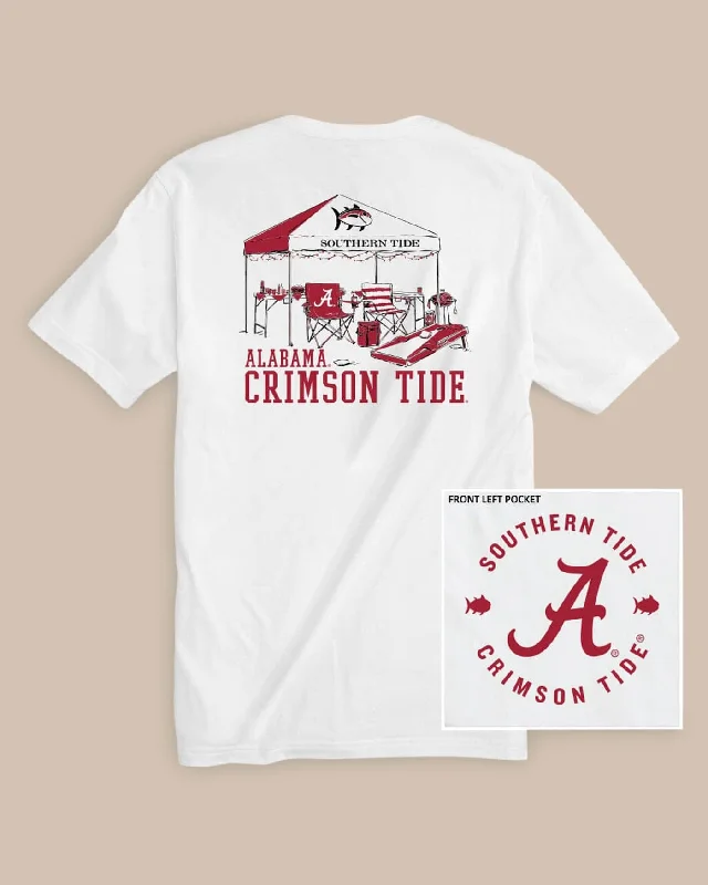 Distressed Women T Shirt with a Laid - Back AestheticAlabama Crimson Tide Tailgate Time T-Shirt