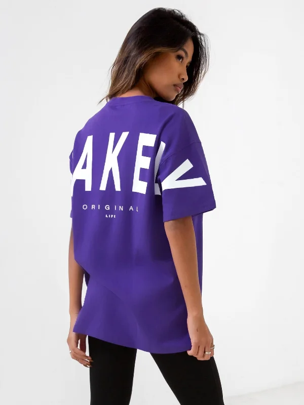 Puff Sleeve Women T Shirt for a Fashion - Forward LookIsabel Oversized T-Shirt - Purple