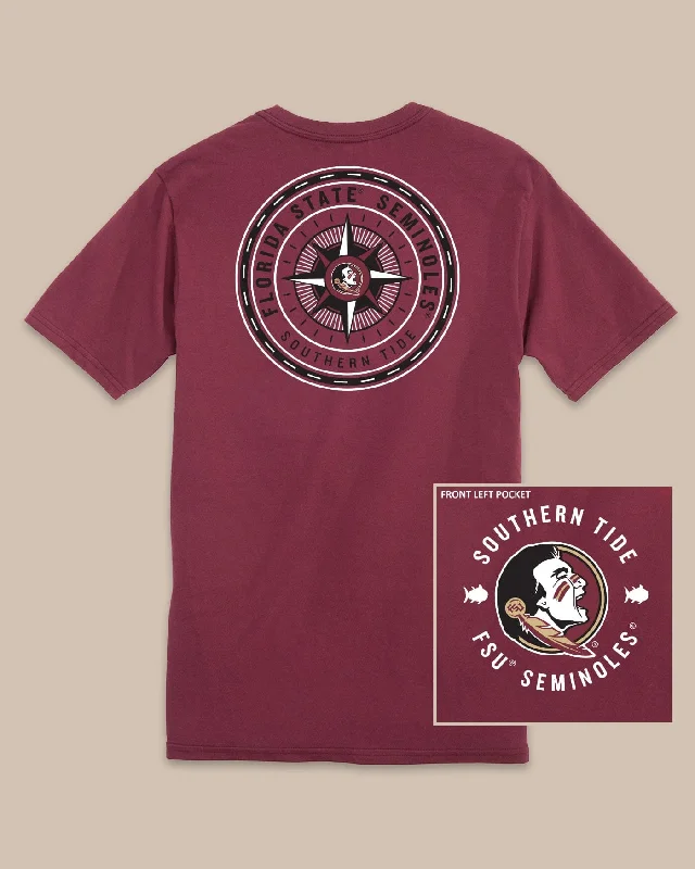 Graphic Print Women T Shirt for a Trendy StatementFSU Seminoles Gameday Collegiate Compass T-Shirt