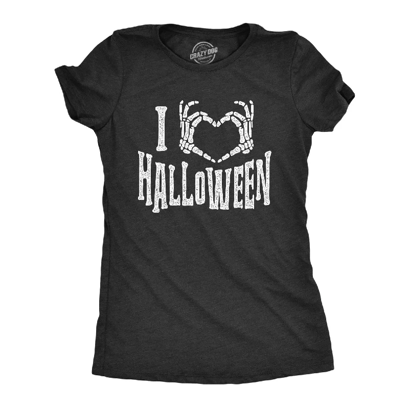 Striped Women T Shirt in a Classic PatternI Heart Halloween Women's T Shirt